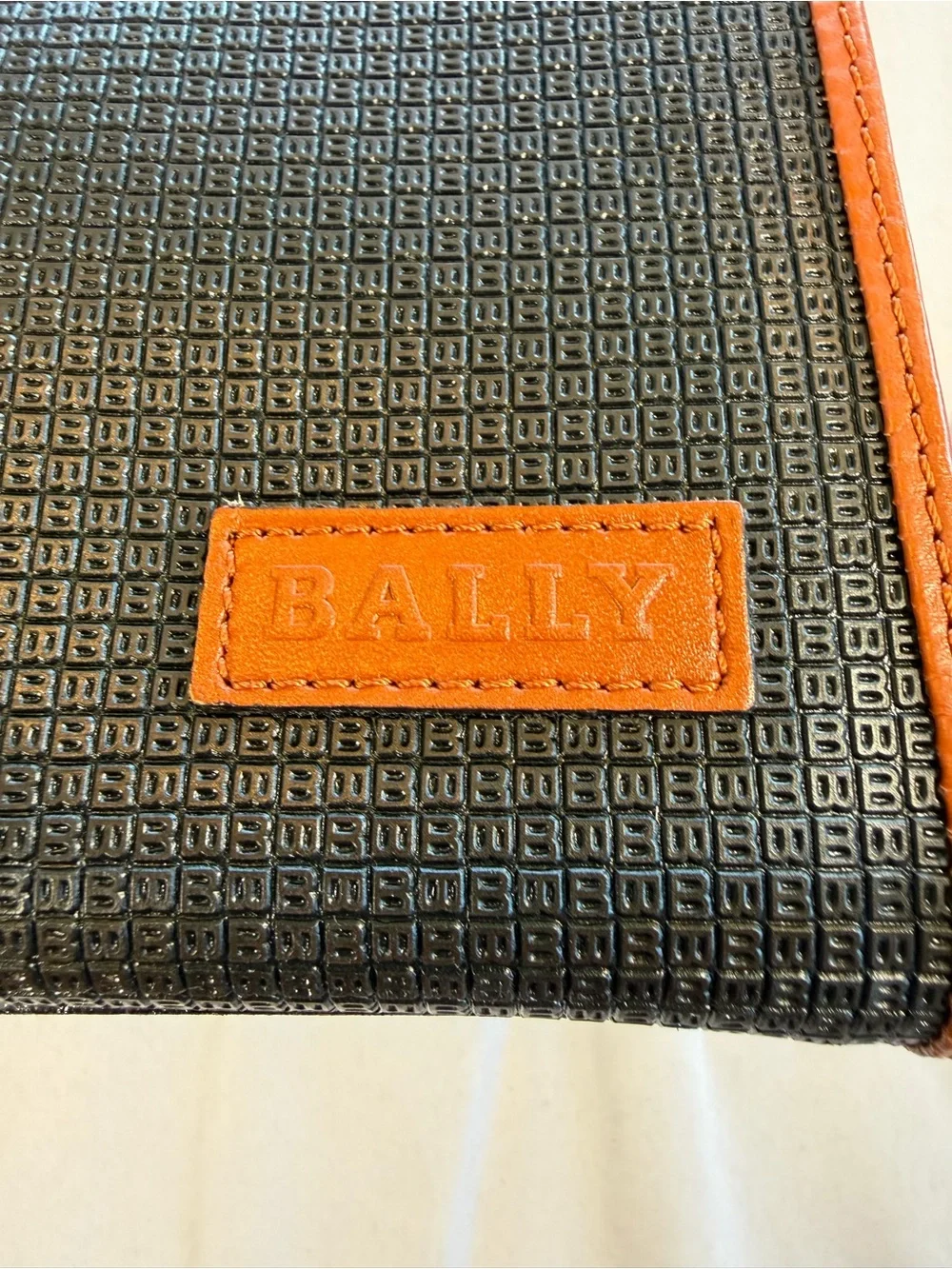 Bally Cognac & Black Structured Satchel Top Handle Bag | Vintage | EUC